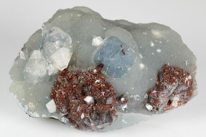 Apophyllite Crystals on Chalcedony - Maharashtra, India #183974